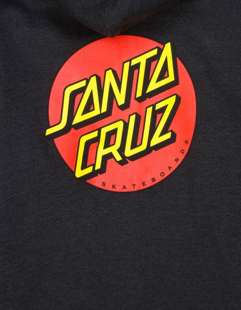 SANTA CRUZ Classic Dot Mens Zip-Up Hoodie Product Image