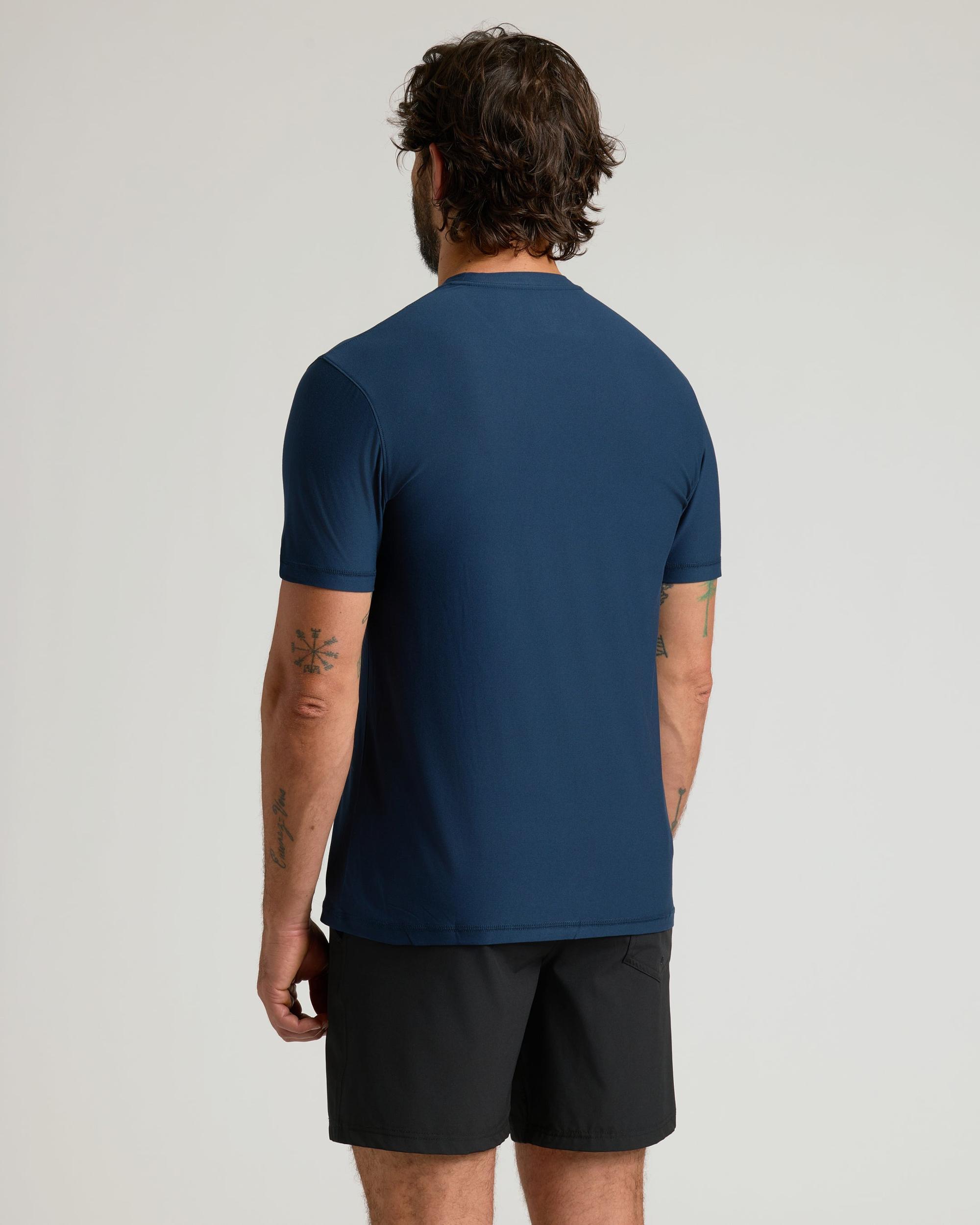 Navy Active Crew Neck Tee Product Image