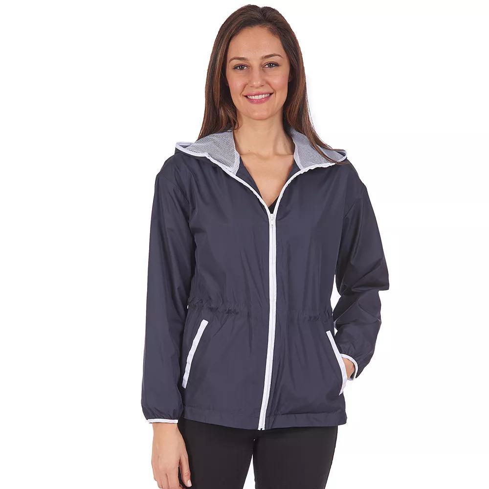 Women's Fleet Street Hooded Mesh Jacket, Size: Small, Blue Product Image