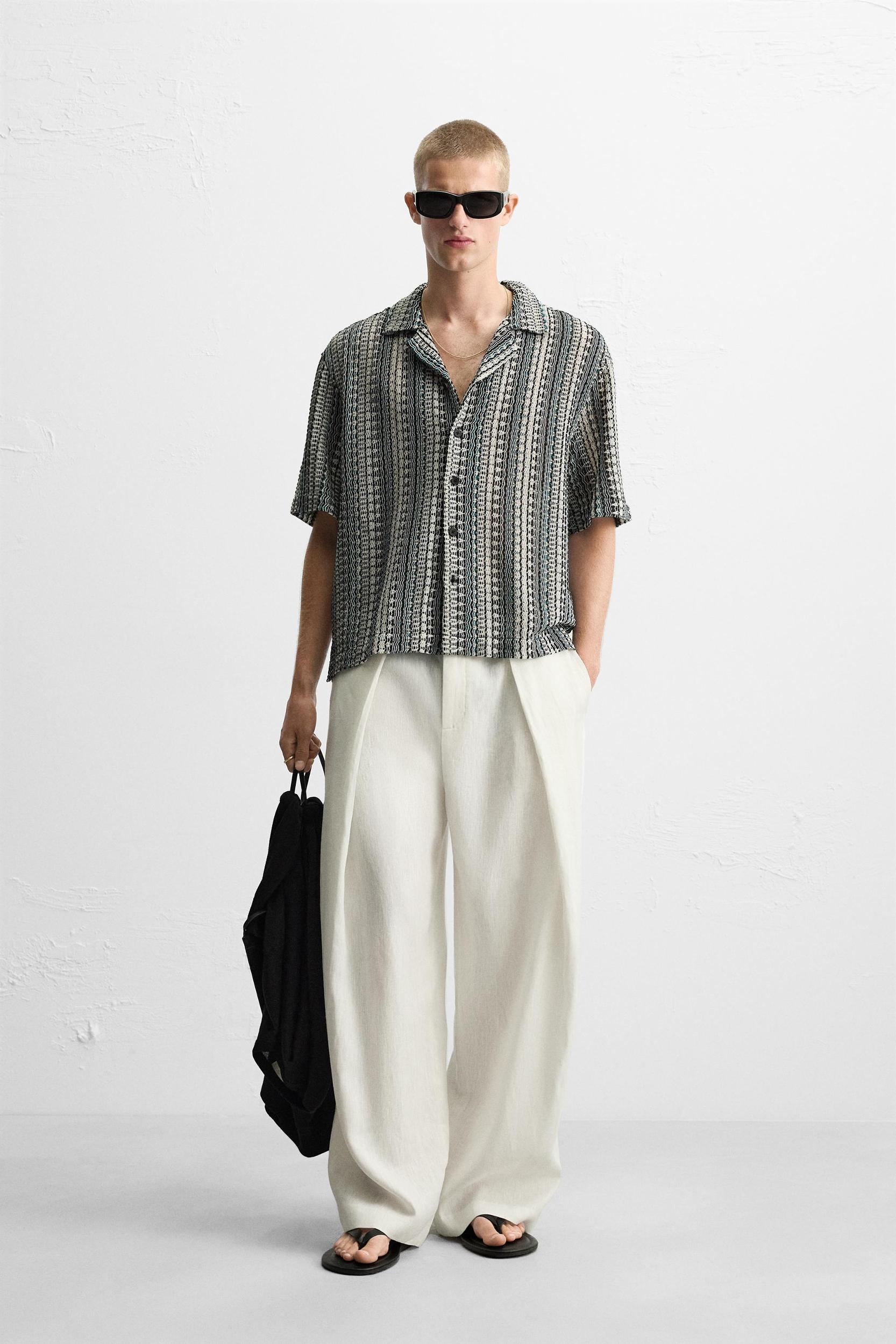 GEOMETRIC JACQUARD SHIRT Product Image