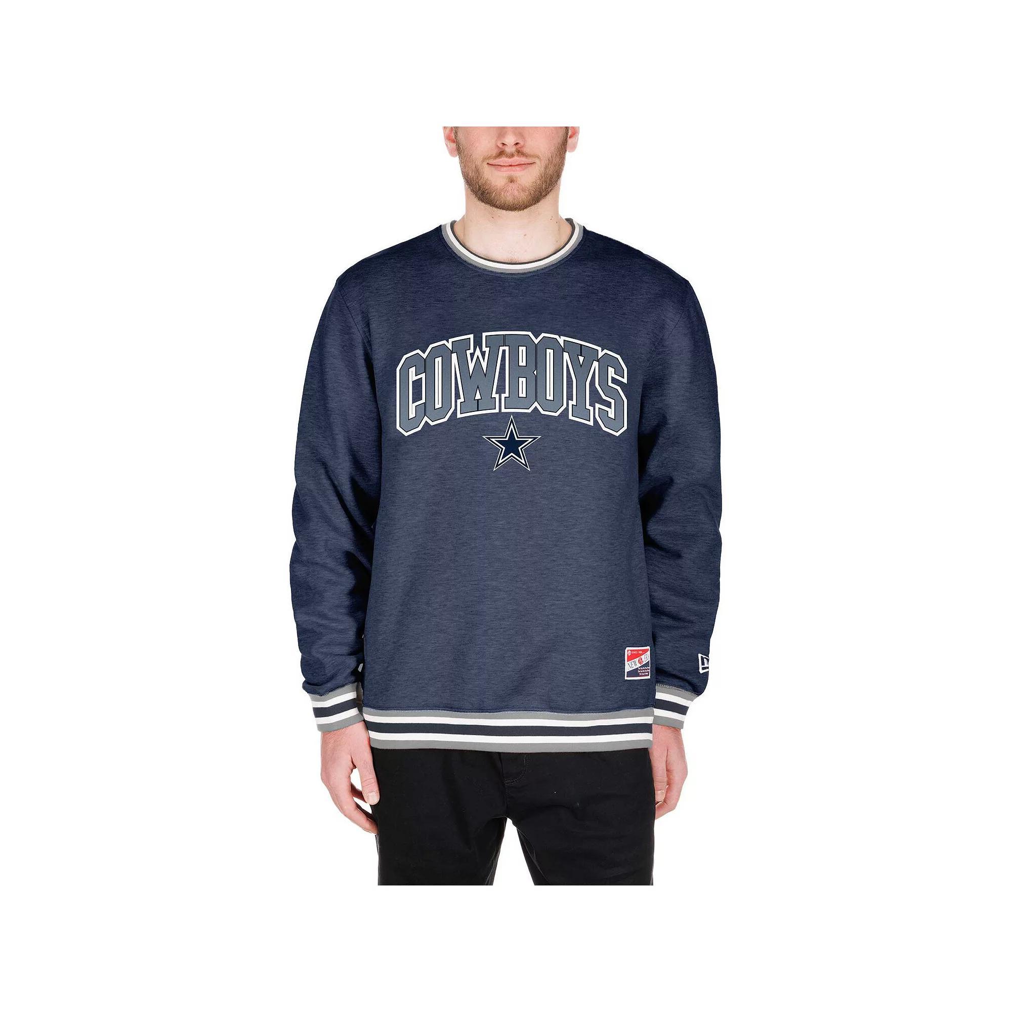 Men's New Era Navy Dallas Cowboys Big & Tall Pullover Sweatshirt, Size: 3XB, Blue Product Image