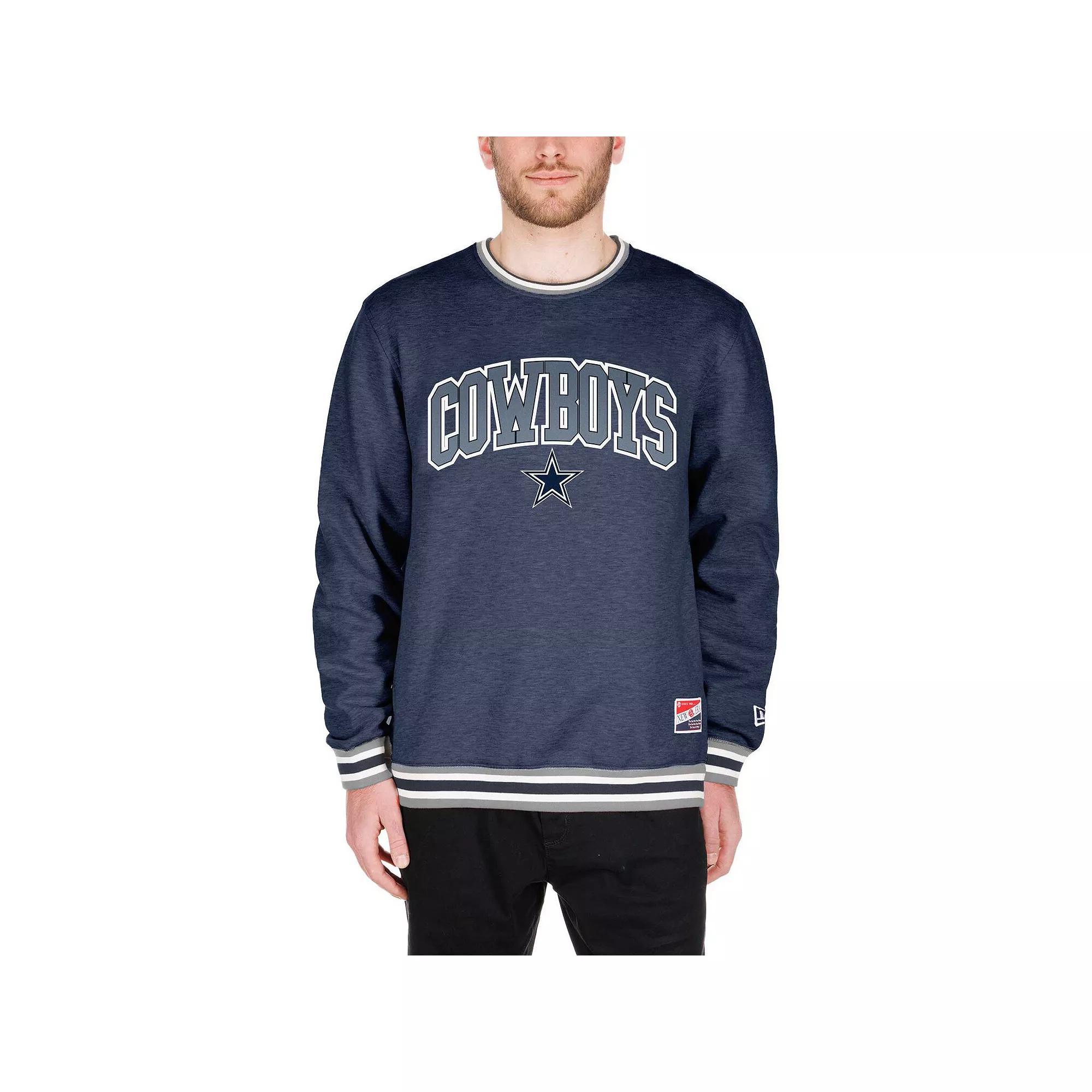 Men's New Era Navy Dallas Cowboys Big & Tall Pullover Sweatshirt, Size: 3XB, Blue Product Image