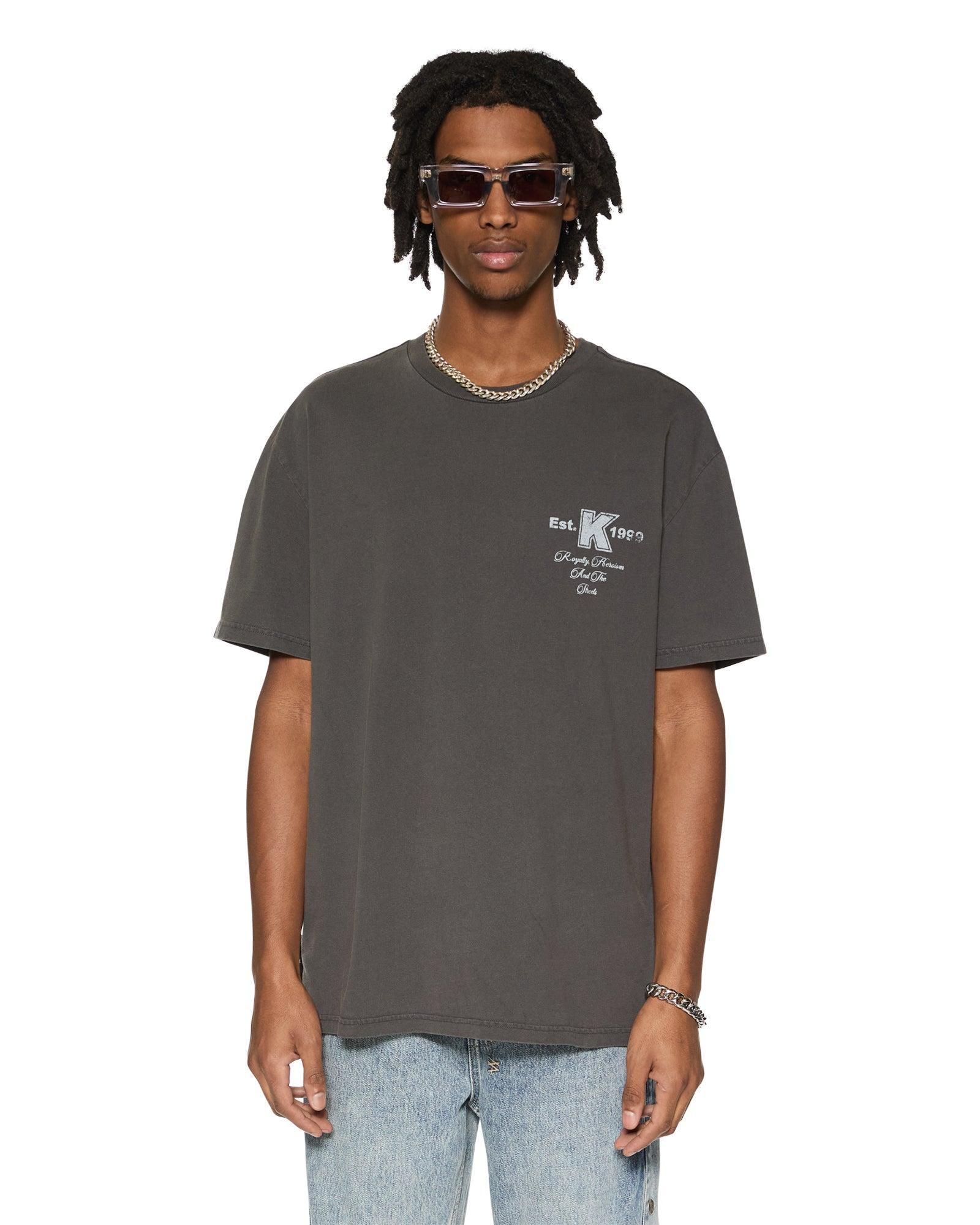 LOCK UP BIGGIE SS TEE FADED BLACK Male Product Image