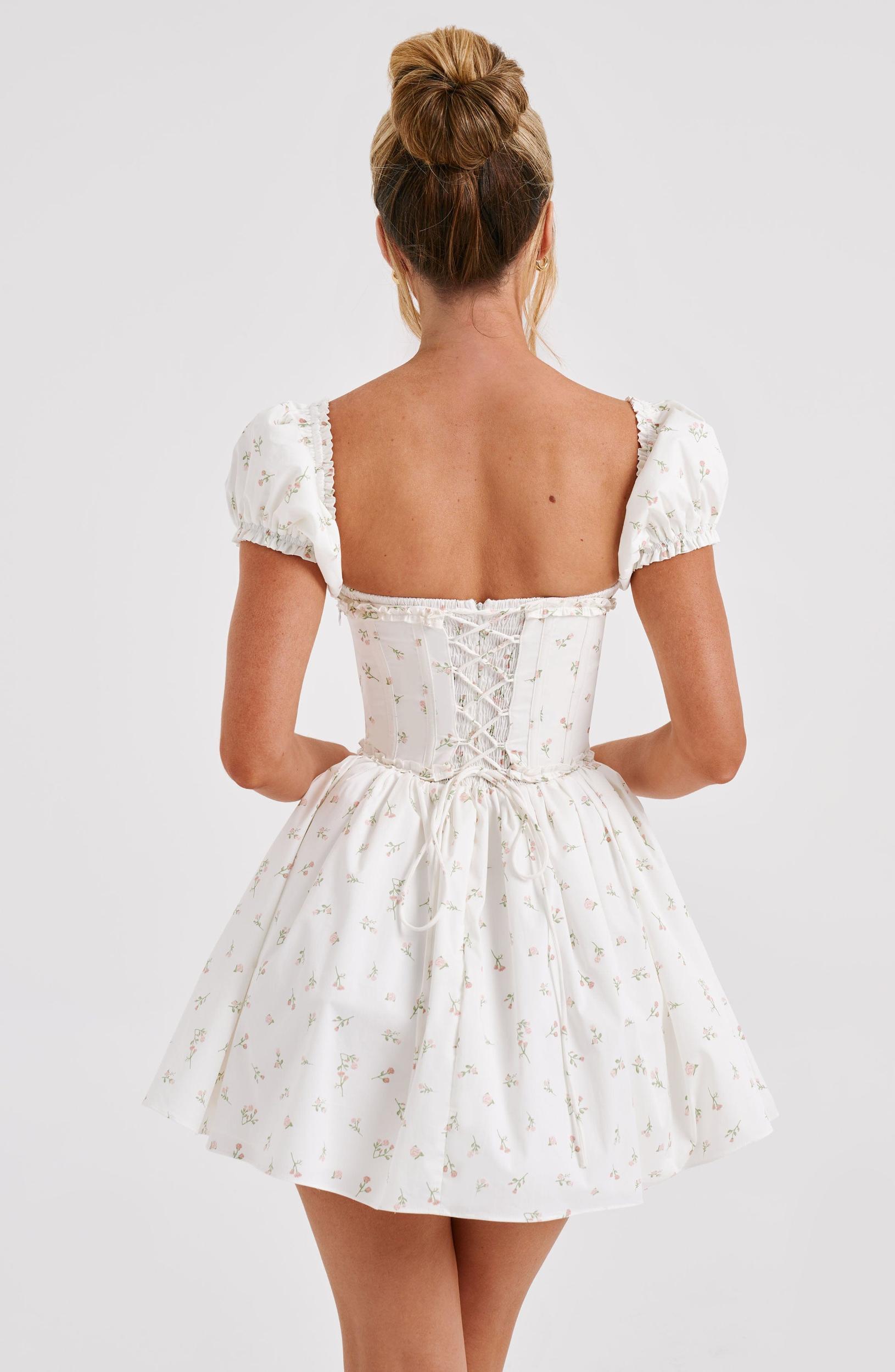 Penelope Mini Dress - Blush Floral Print Product Image
