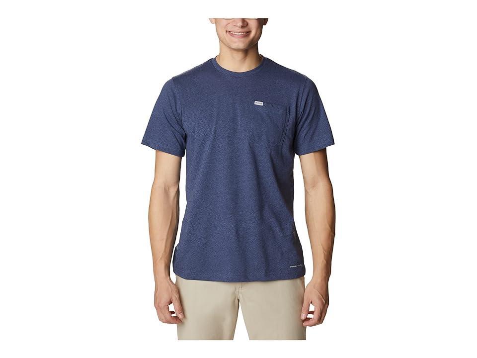 Men's Columbia Thistletown Hills™ Pocket Tee, Size: XL, Columbia Grey Grey Product Image