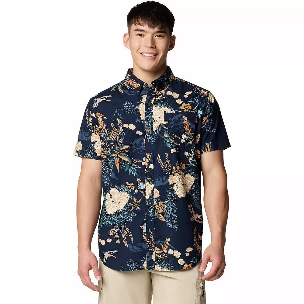 Columbia Men's Rapid Rivers Printed Short Sleeve Shirt Tall- Product Image