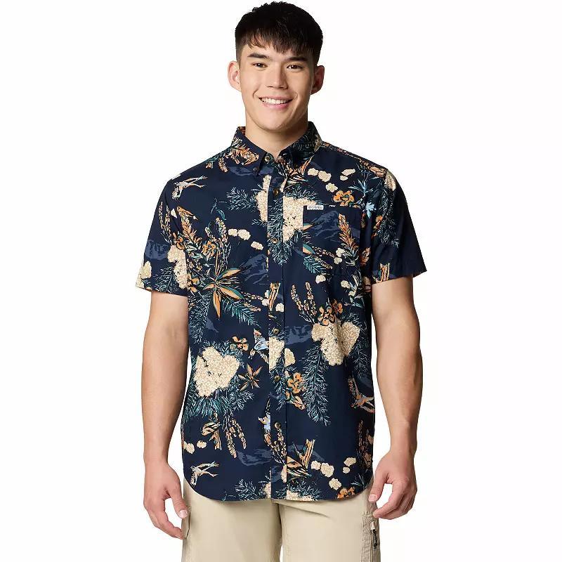 Columbia Men's Rapid Rivers Printed Short Sleeve Shirt Tall- Product Image