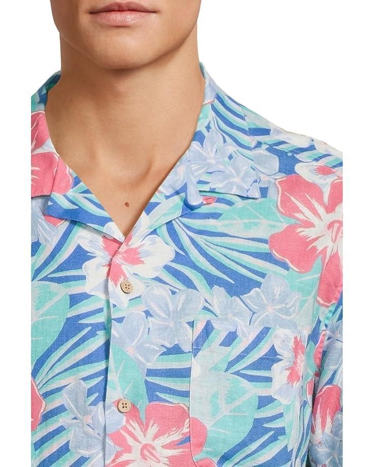 Men's Vineyard Vines Island Floral Short Sleeve Cabana Shirt Product Image