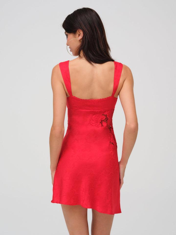 Claudia Mini Dress — Red Product Image