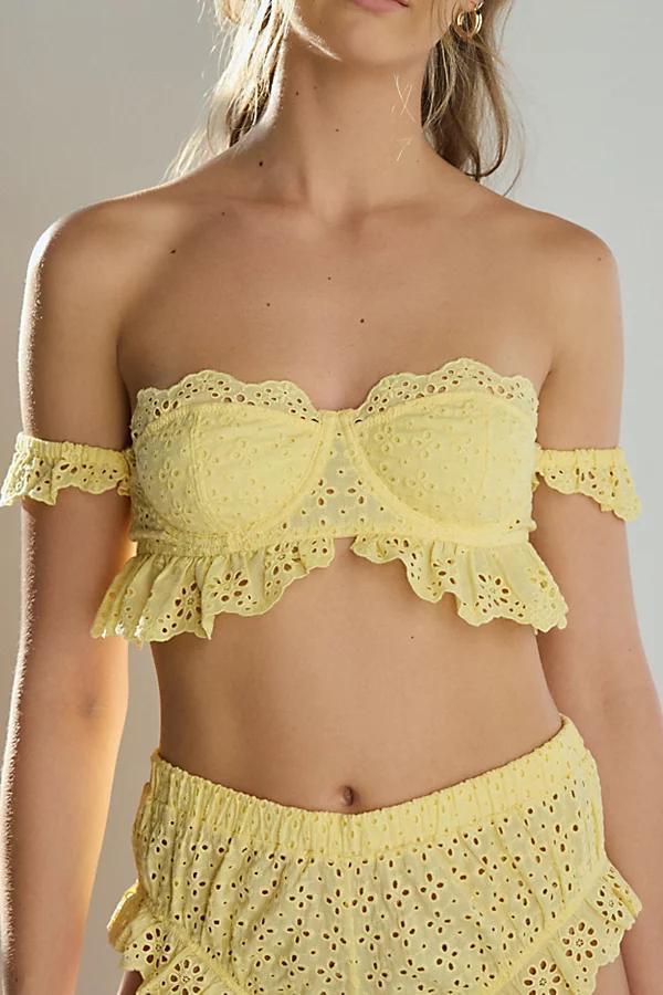 Out From Under Picnic Me Up Off-The Shoulder Eyelet Bra Top Womens at Urban Outfitters Product Image