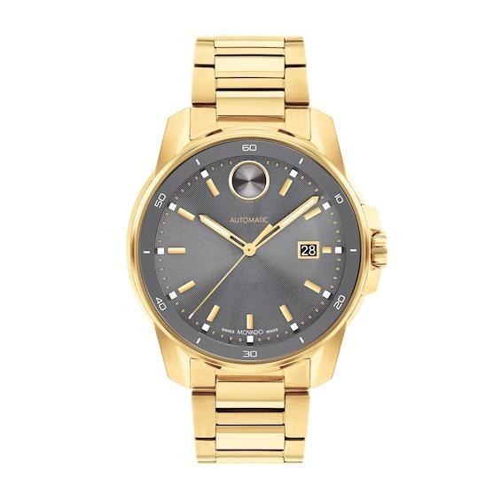 Movado Bold Mens Verso Automatic Gold Tone Stainless Steel Bracelet Watch Product Image