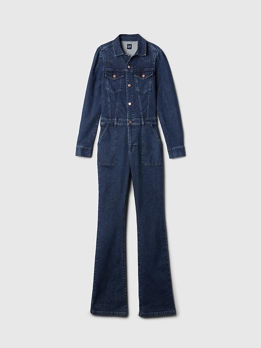 Western Denim Jumpsuit Product Image