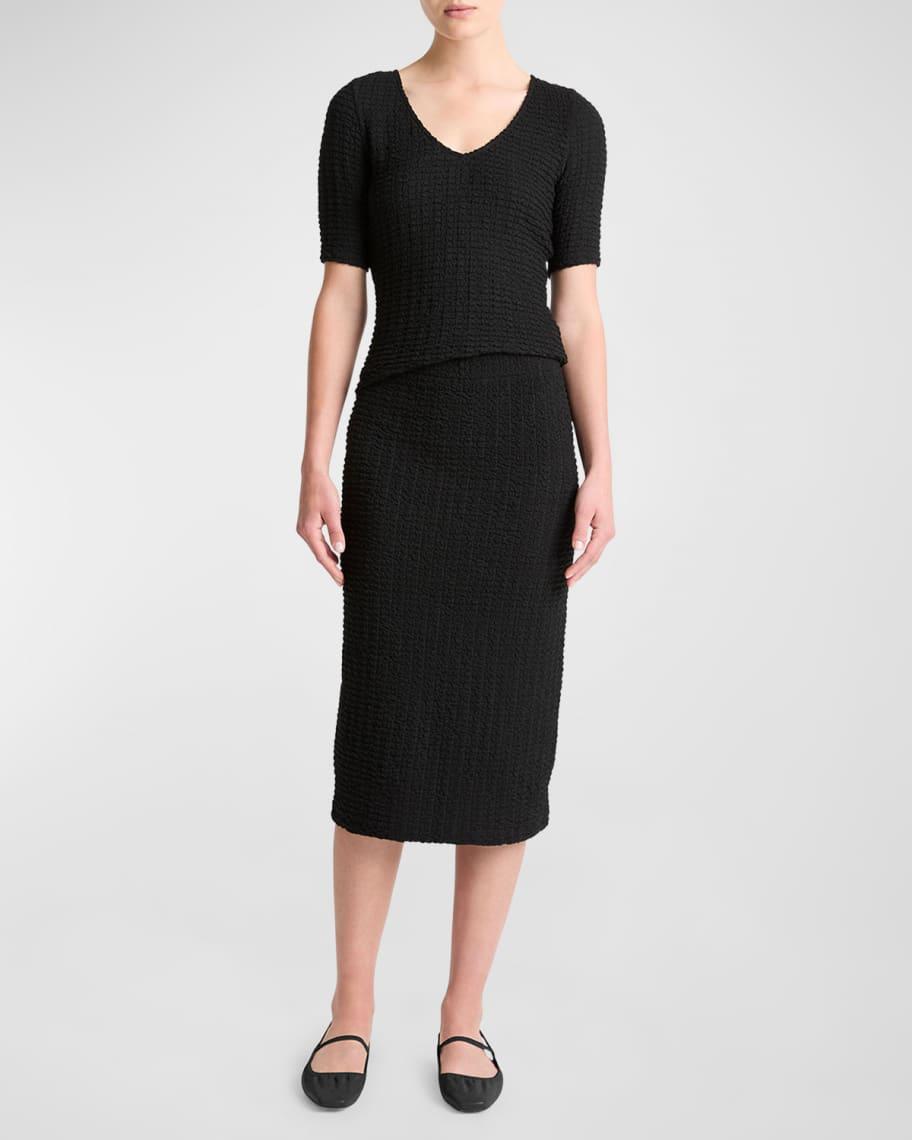 Smocked Midi Skirt Product Image