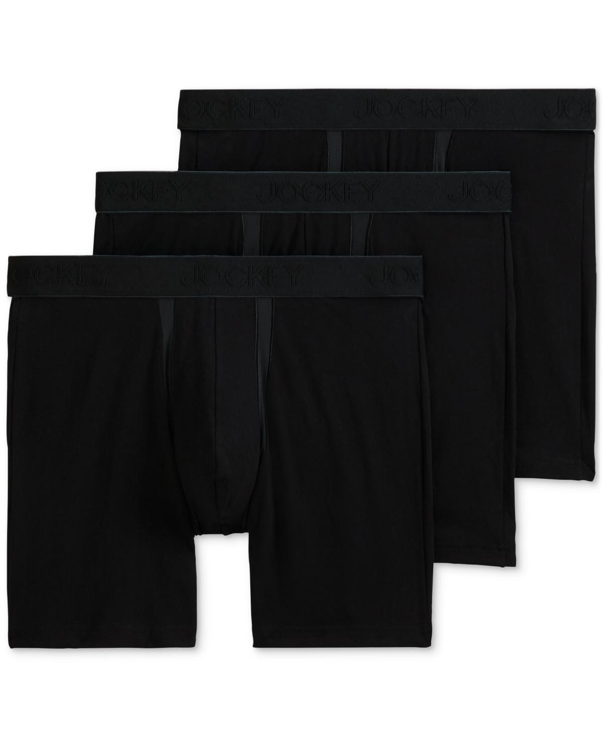 Mens Jockey 3-Pack Chafe Proof Pouch Microfiber 6 Boxer Brief Product Image