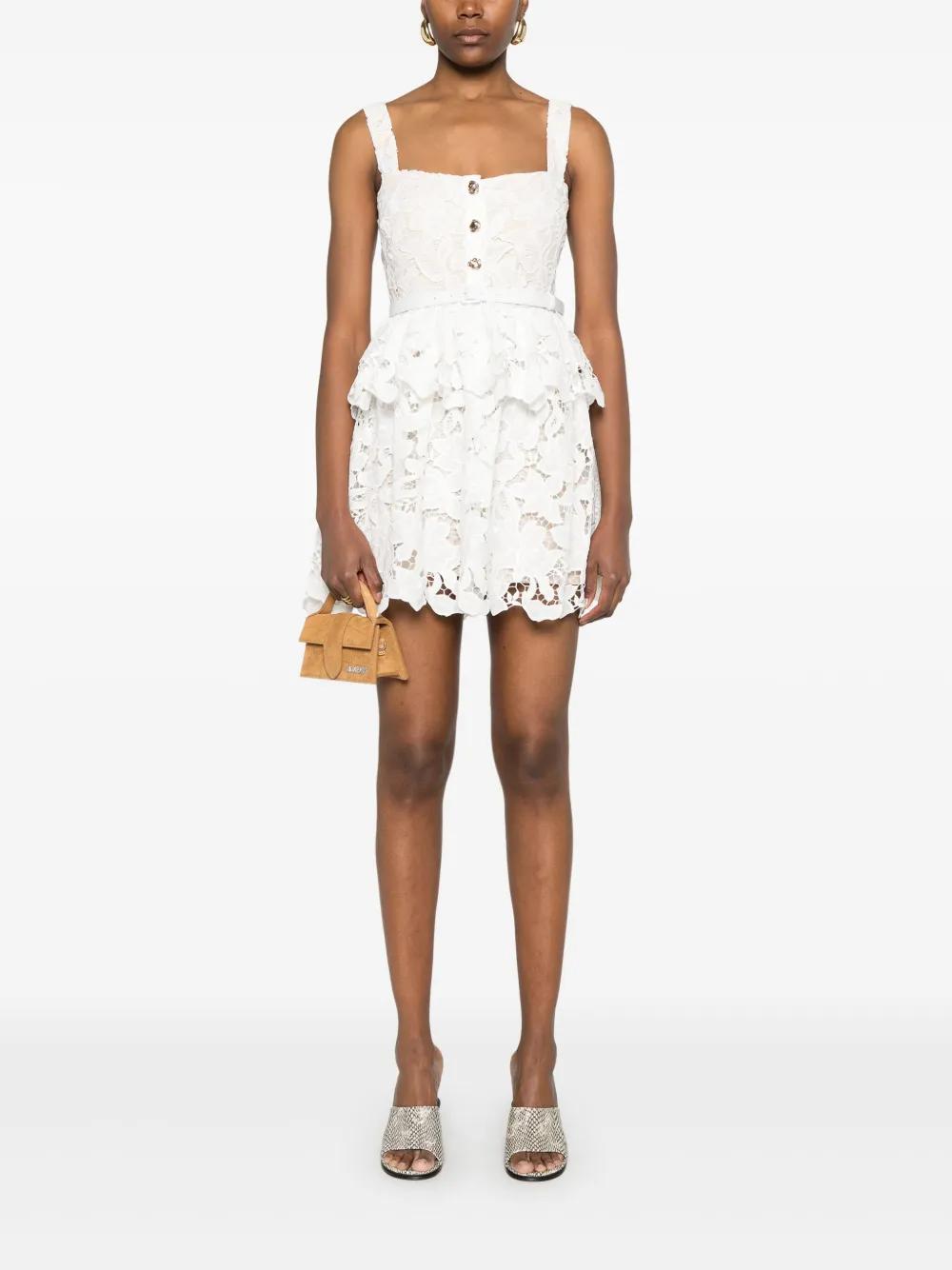 lace tiered mini dress Product Image