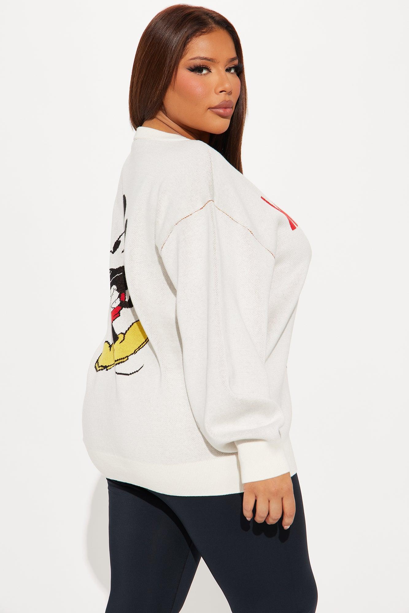 Happy Mickey Mouse Sweater - White/combo Product Image