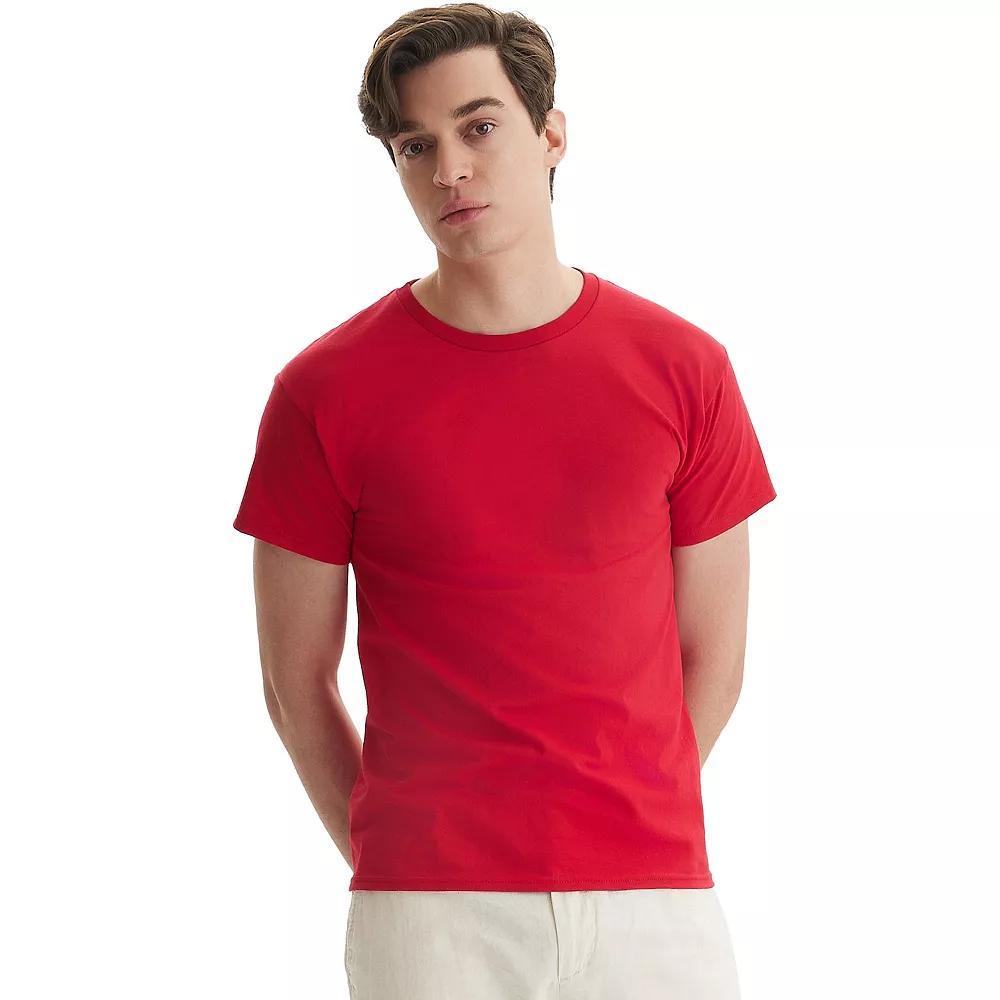 Men's Hanes® Essentials 4-Pack Cotton T-Shirt, Size: XL, Orange Product Image
