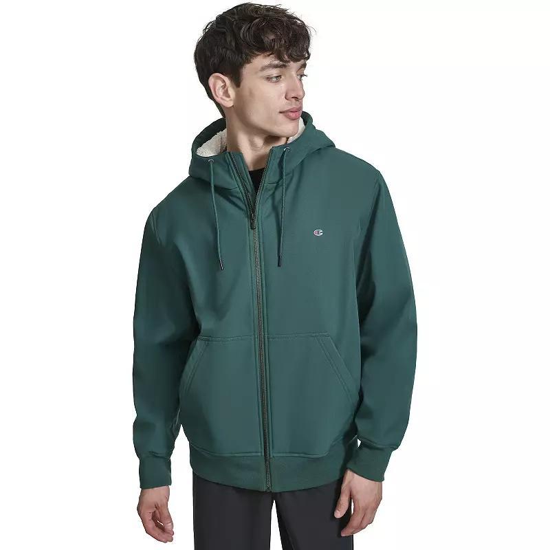 Men's Champion® Sherpa Lined Hoodie, Size: Medium, Rain Green Product Image