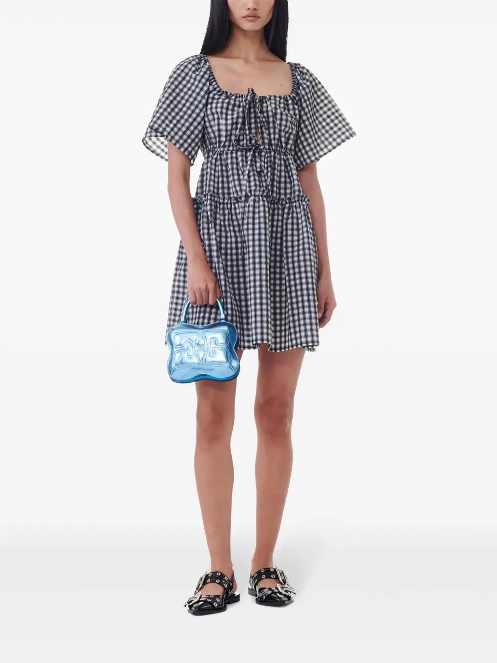 check-print mini dress Product Image