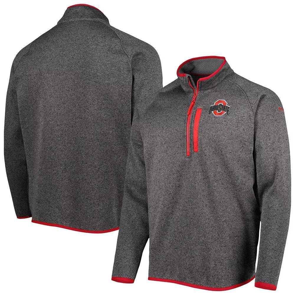 Men's Columbia Gray Ohio State Buckeyes Canyon Point Omni-Shield Raglan Half-Zip Pullover Top, Size: Medium, Grey Product Image