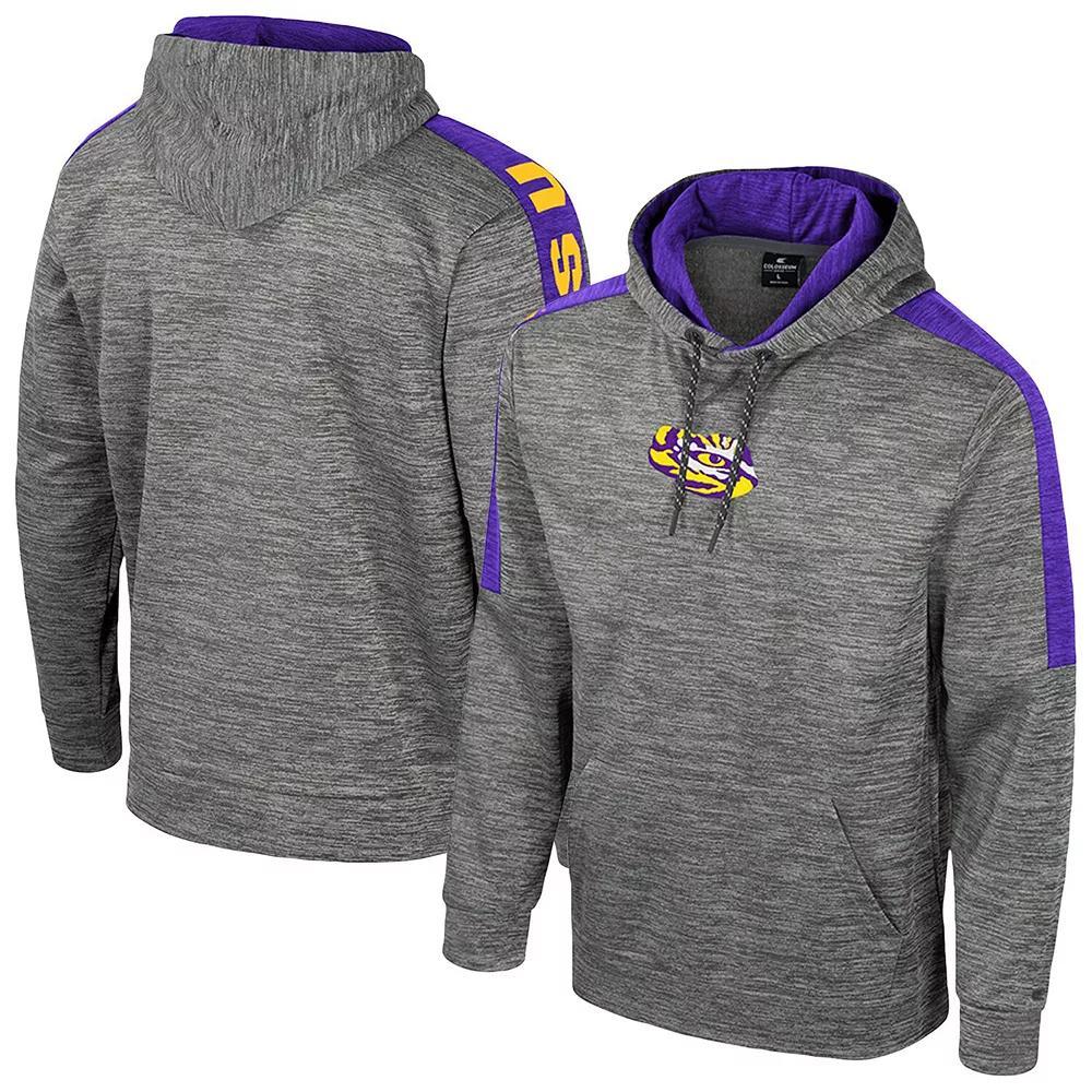 Men's Colosseum Heather Gray Auburn Tigers Dozer Pullover Hoodie, Size: Large, Grey Product Image