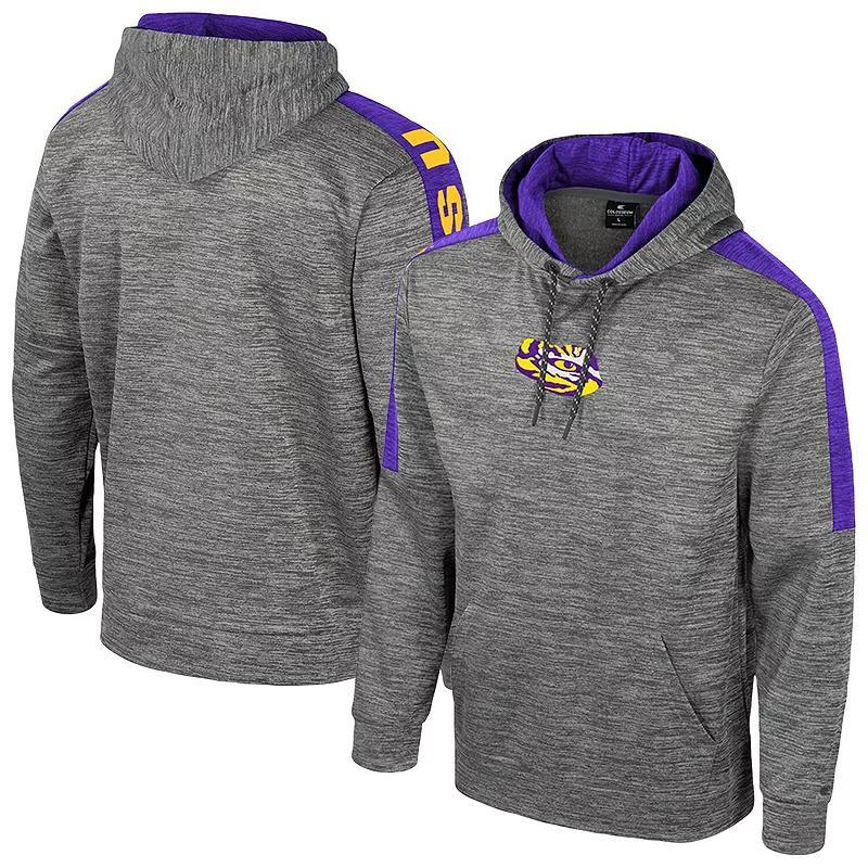 Men's Colosseum Heather Gray Auburn Tigers Dozer Pullover Hoodie, Size: Large, Grey Product Image