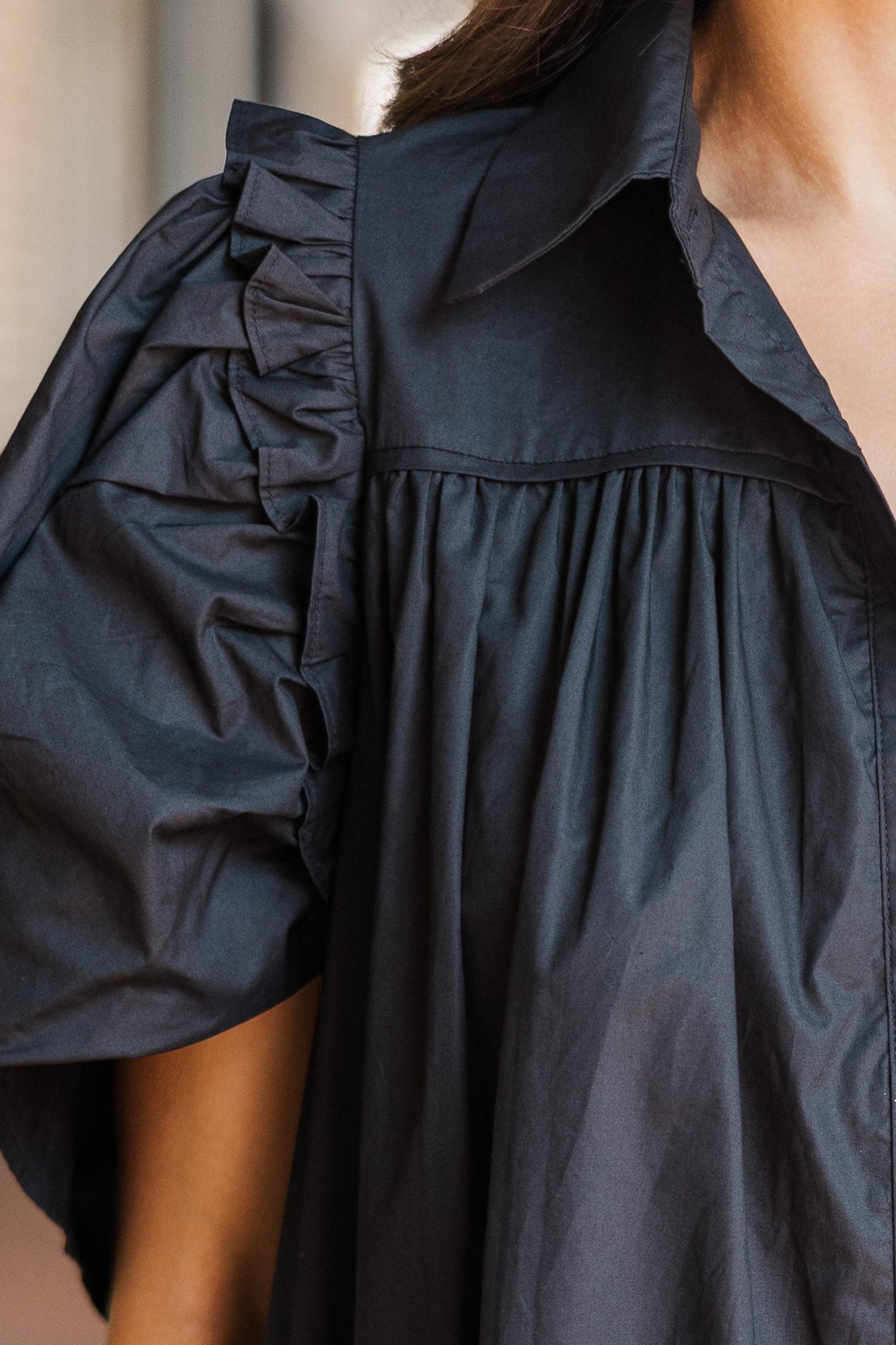 It's Always For You Black Babydoll Dress Female Product Image