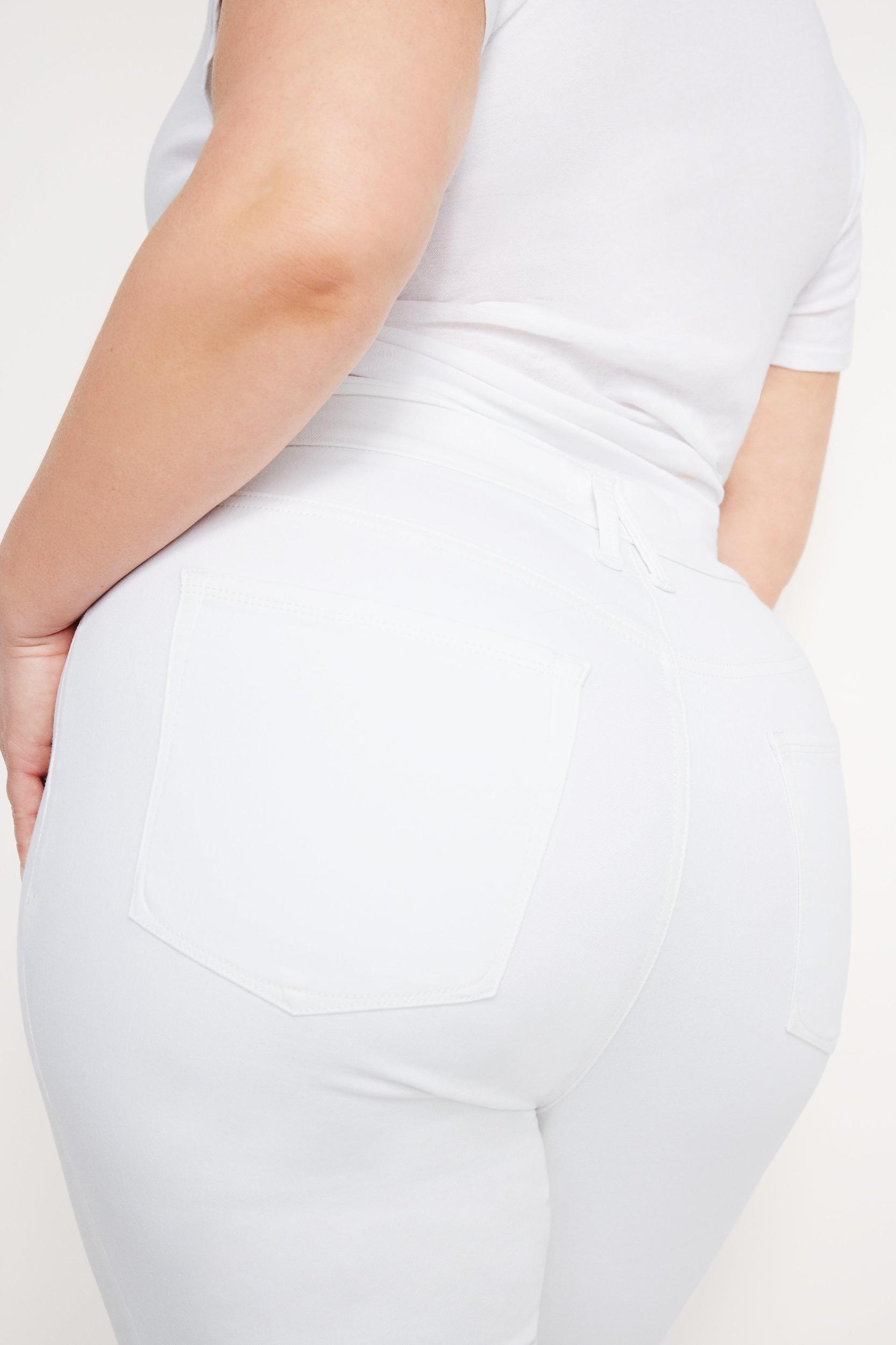 POWER STRETCH PULL-ON SKINNY JEANS | WHITE001 Product Image