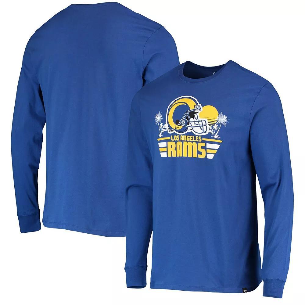 Men's '47 Royal Los Angeles Rams Regional Super Rival Long Sleeve T-Shirt, Size: Small, Blue Product Image