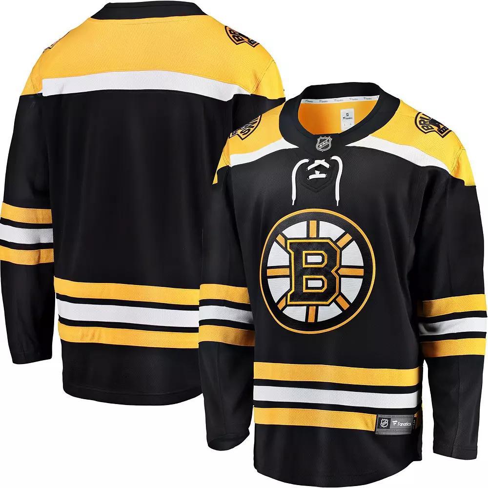 Men's Fanatics Branded Black Boston Bruins Breakaway Home Jersey, Size: Small Product Image