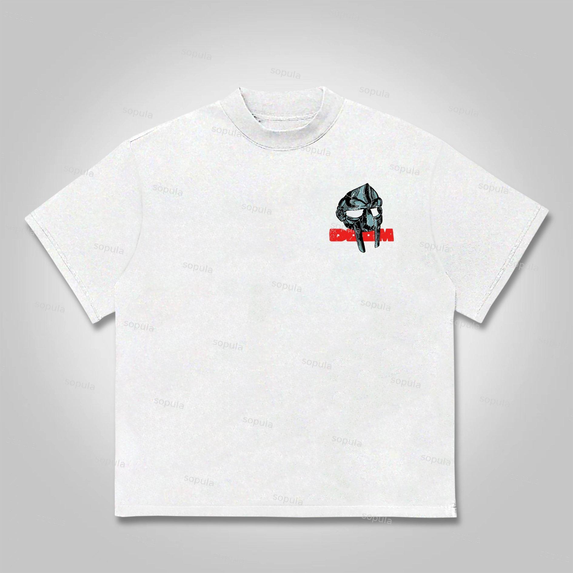 Sopula Vintage The Illest Villain Mf Doom Graphic Print Cotton T-Shirt Product Image