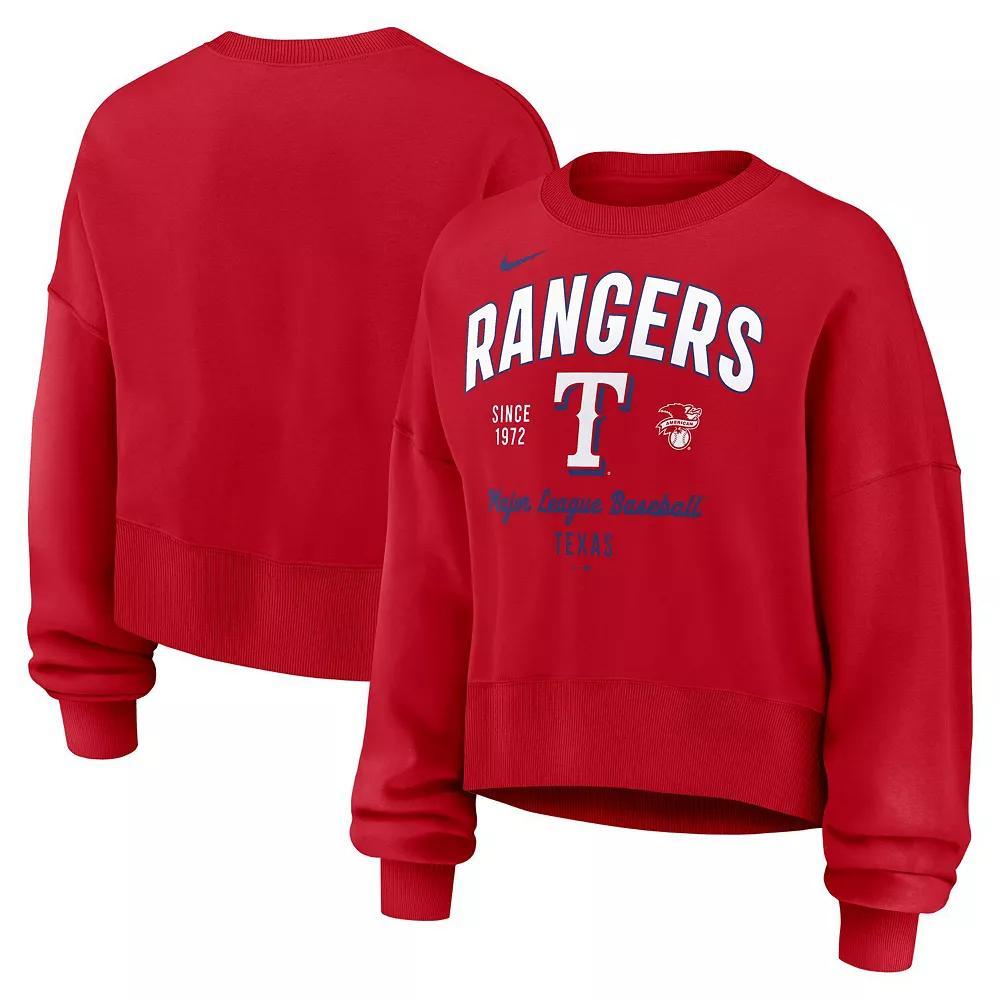 Texas Rangers Nike Women's MLB Pullover Crew Product Image