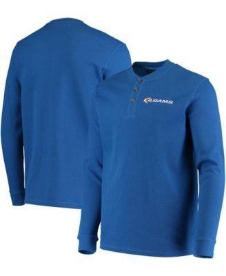 Men's Dunbrooke Royal Indianapolis Colts Logo Maverick Thermal Henley Long Sleeve T-Shirt, Size: 3XL, Blue Product Image