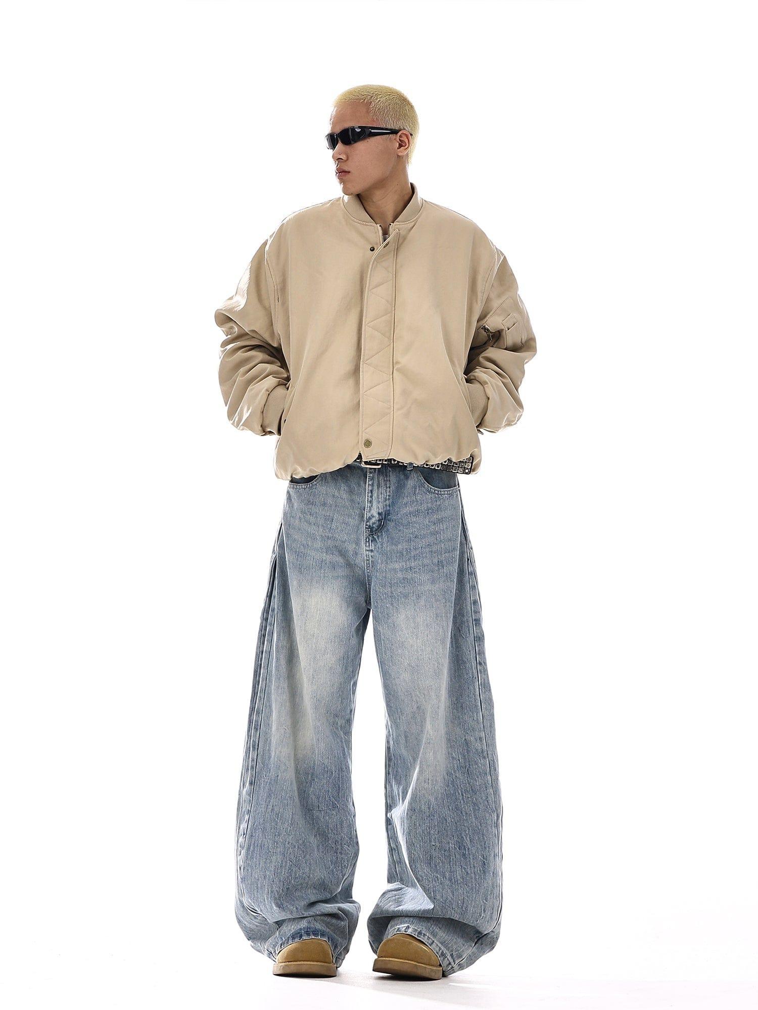 RT No. 12539 BLUE DENIM STRAIGHT JEANS Product Image