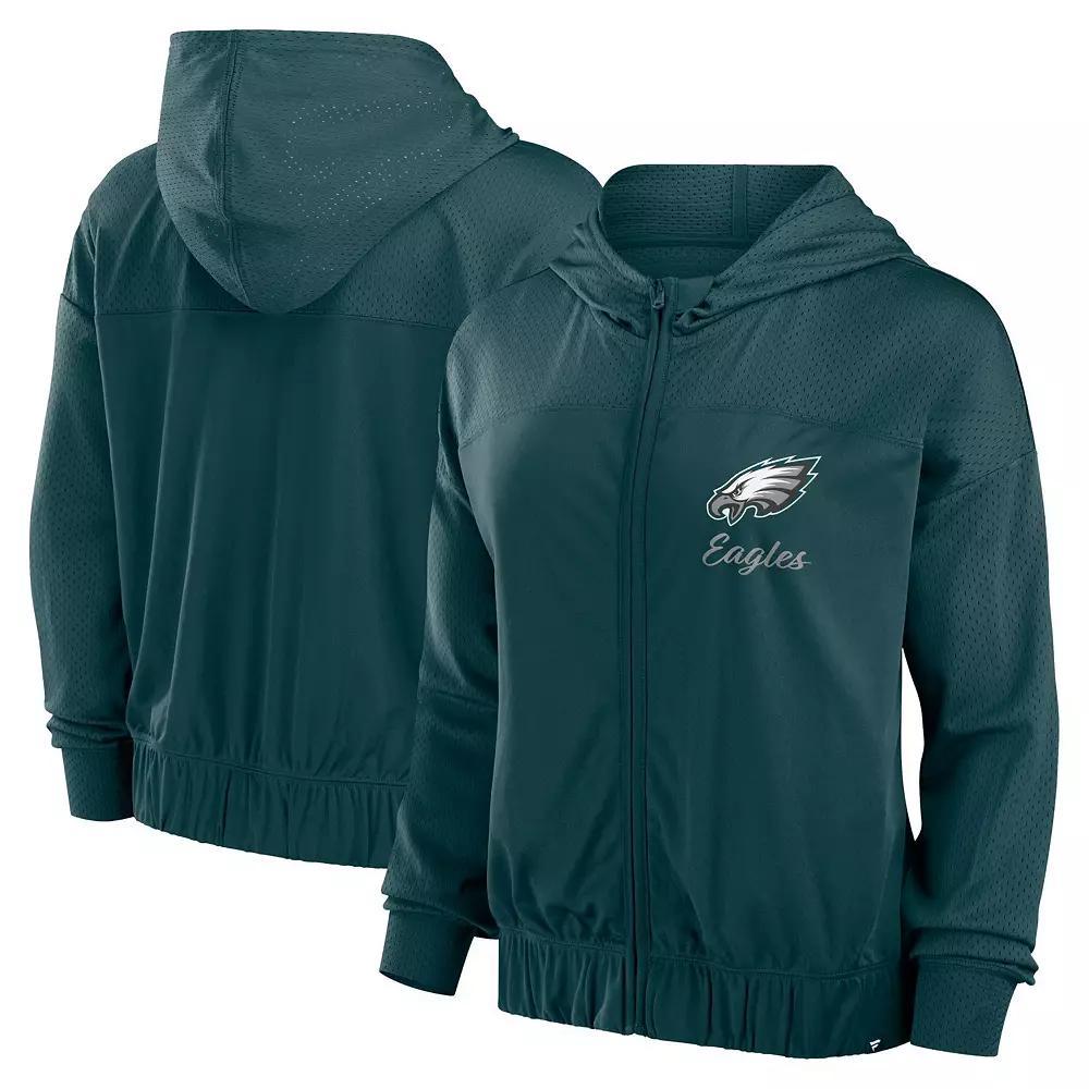 Women's Fanatics Black New Orleans Saints Script Lock Full-Zip Hoodie, Size: Medium Product Image