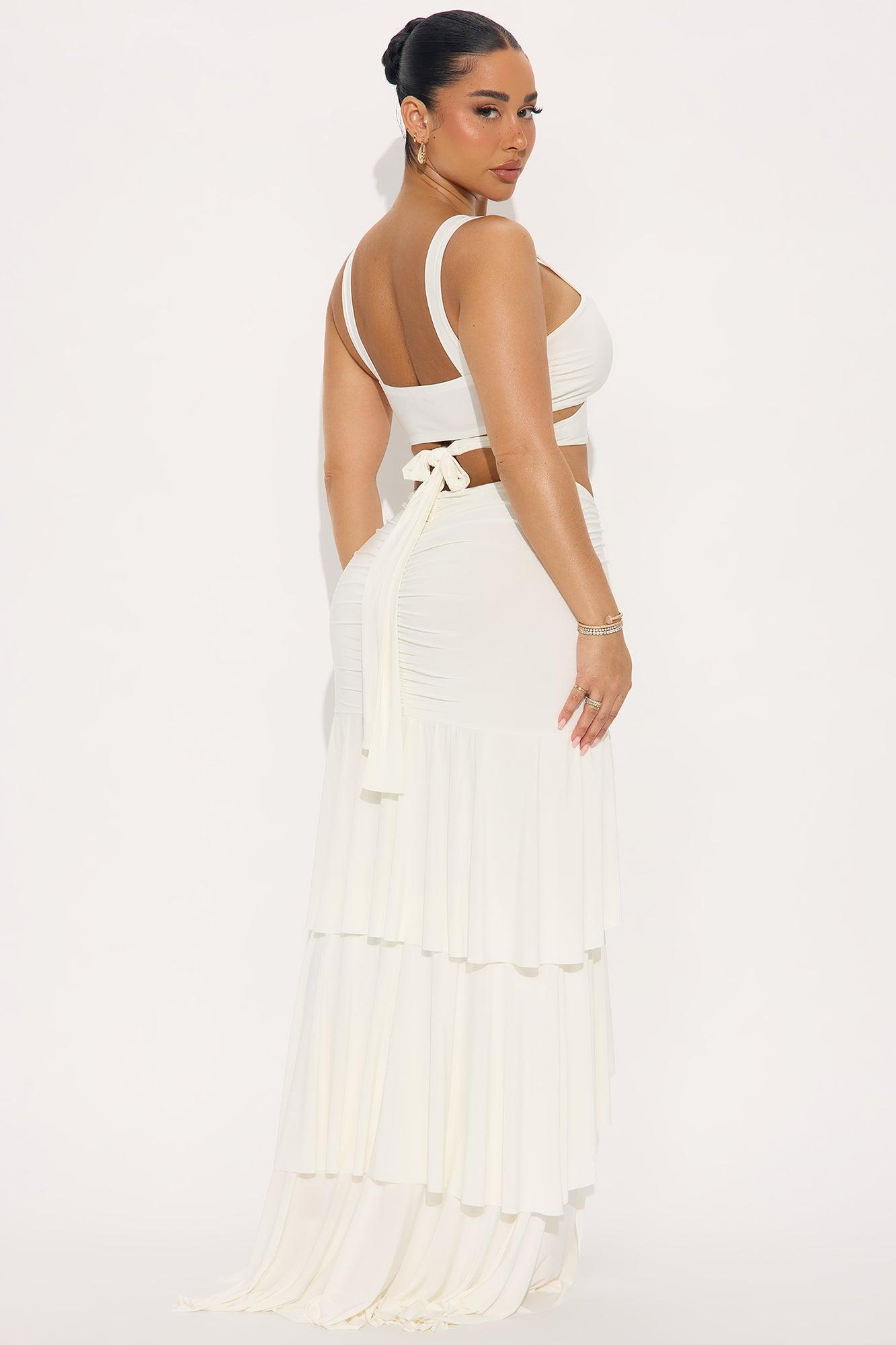 Chelsea Maxi Skirt Set - White Product Image