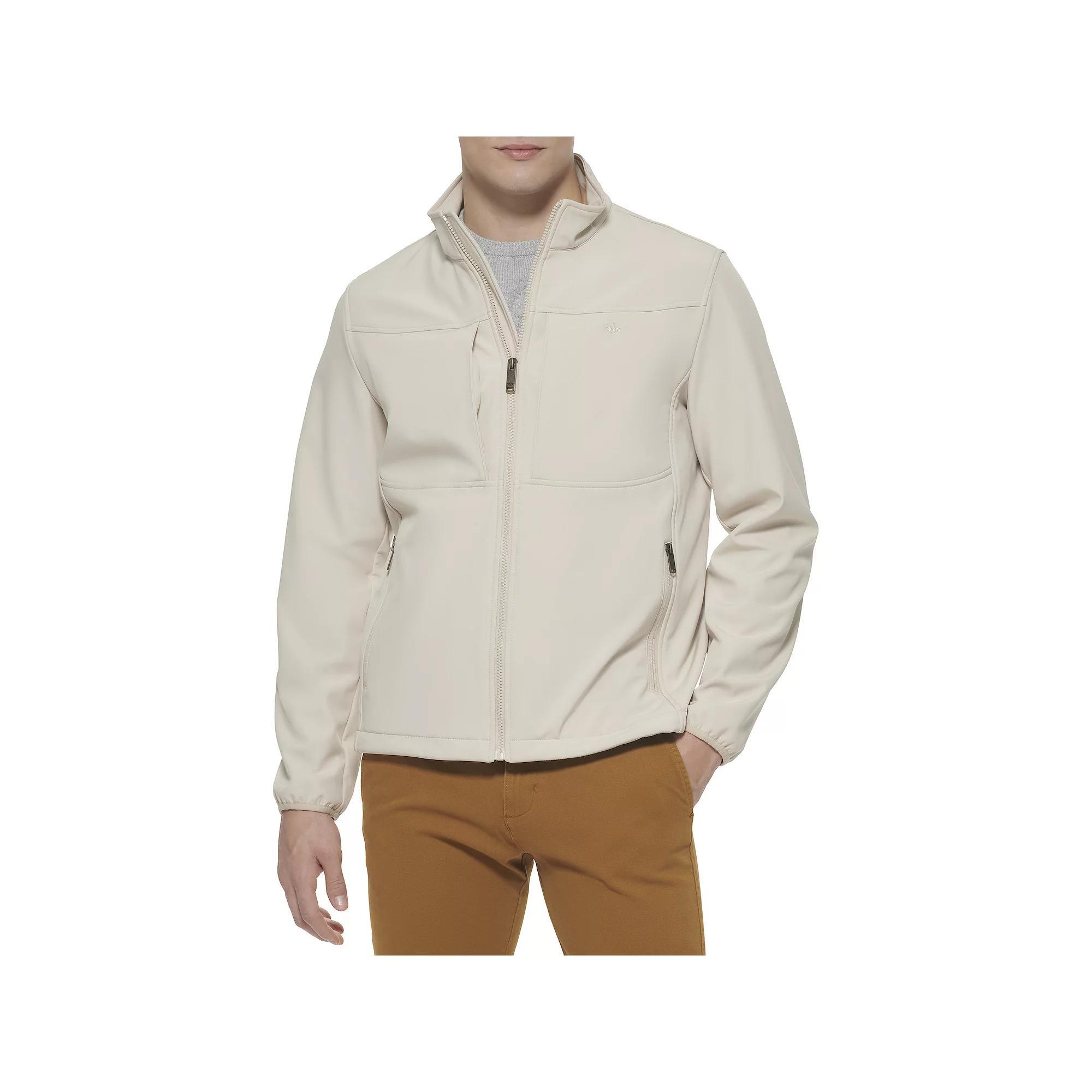 Men's Dockers Softshell Stand Collar Jacket, Size: XS, Green Product Image