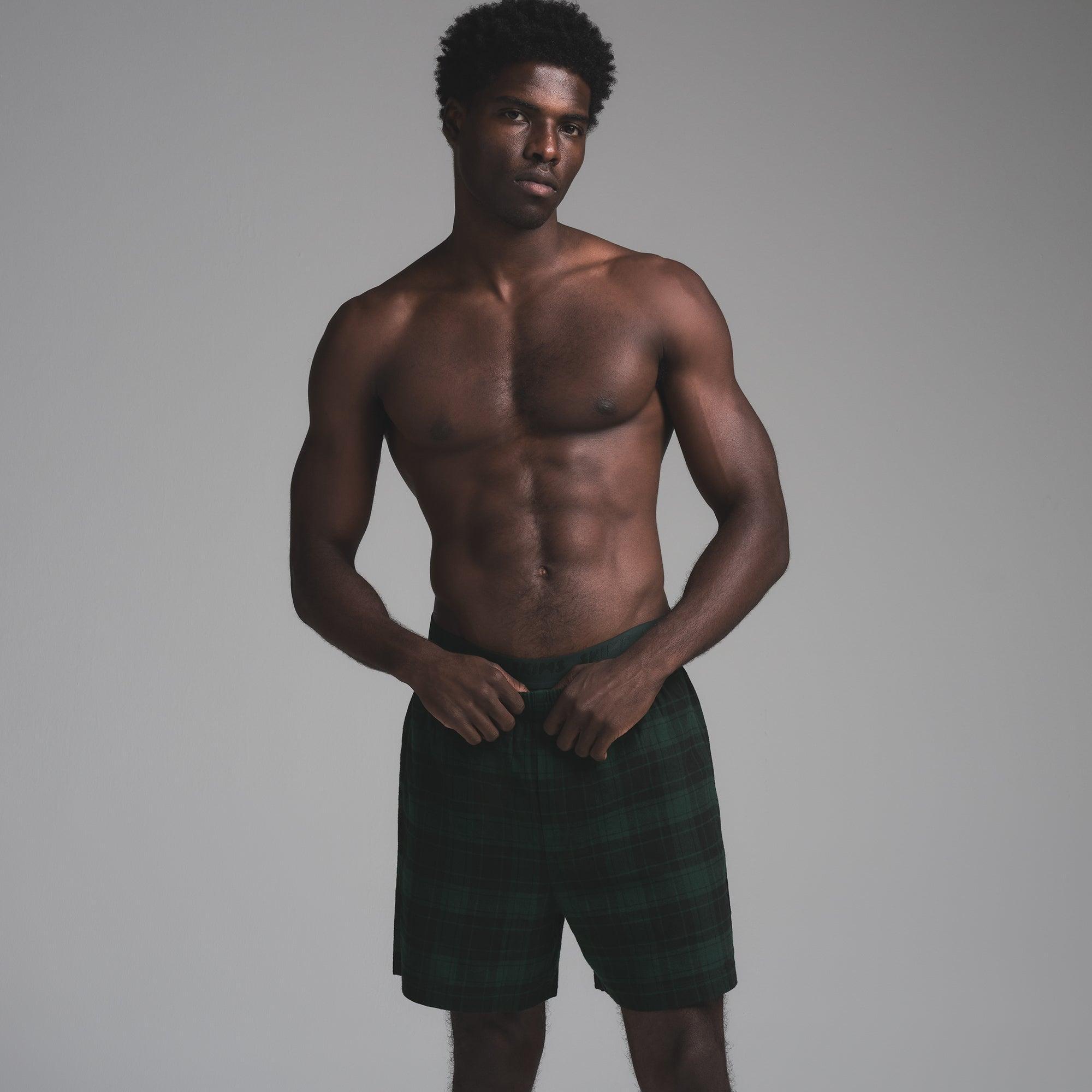 FLANNEL SLEEP MENS SHORT | CYPRESS PLAID Product Image