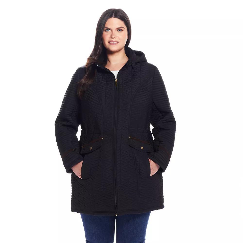 Women's Weathercast Quilted Walker with Faux Suede Details, Size: XL, Coriander Product Image