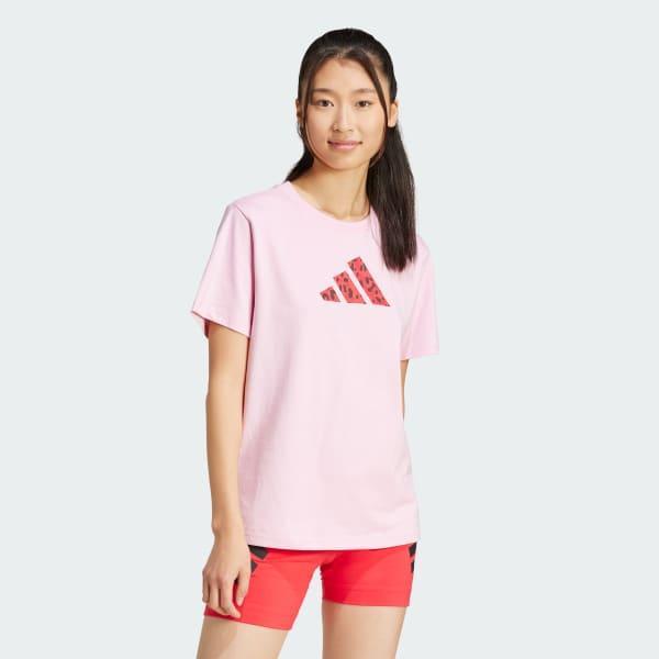 adidas Future Icons Graphic Tee Cream White L Womens Product Image