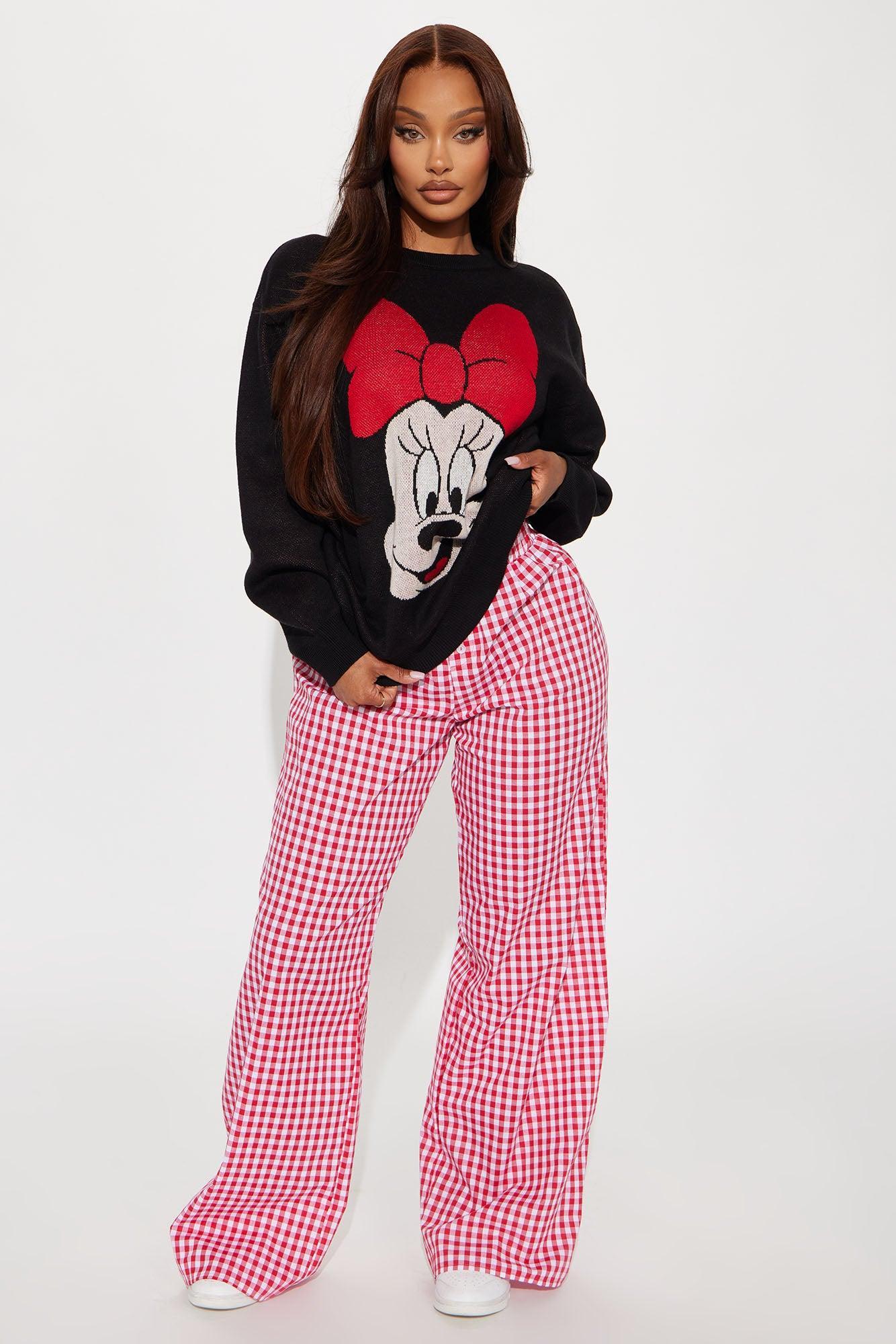 Minnie Mouse Wink Sweater - Black/combo Product Image