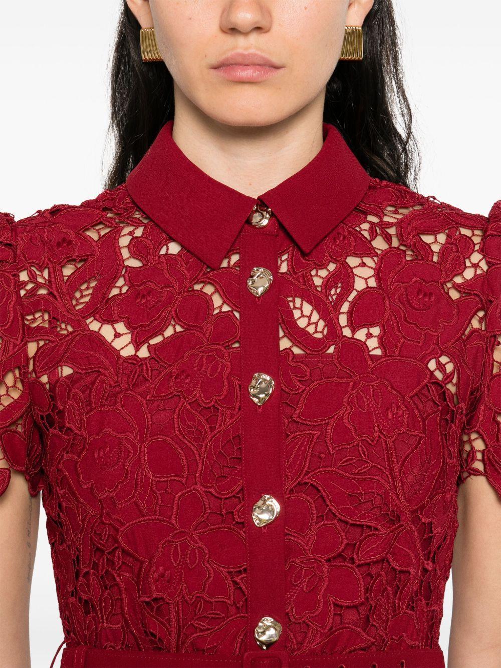 floral-lace mini dress Product Image