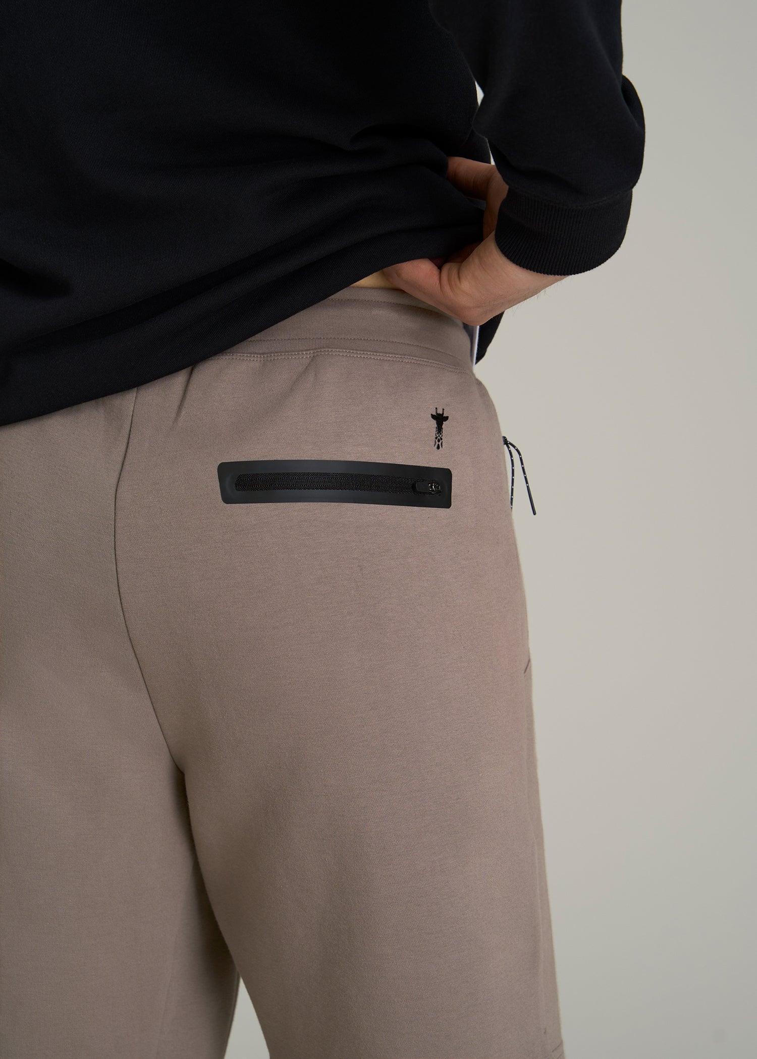 Utility Fleece Shorts for Tall Men in Portobello Male Product Image