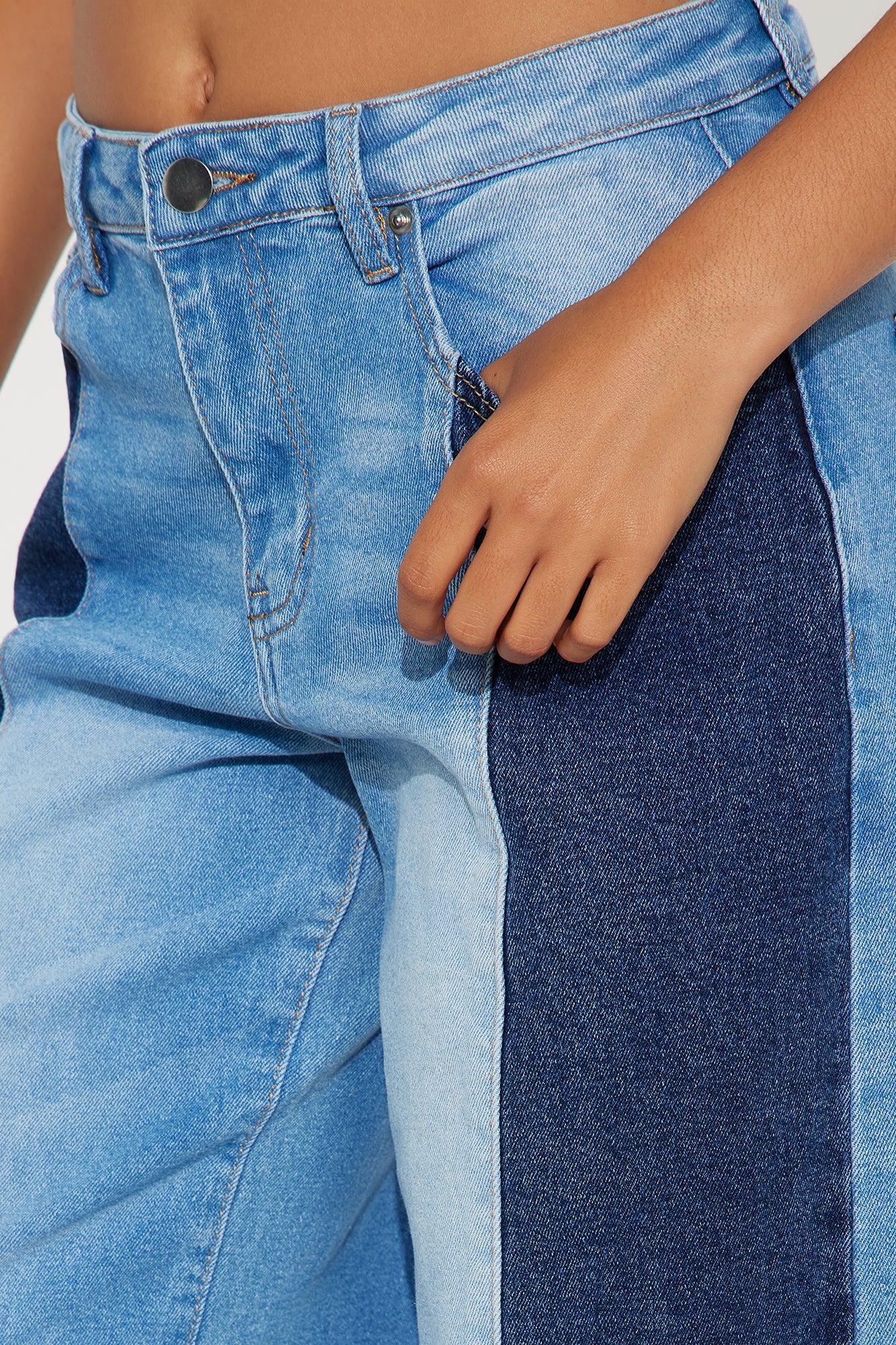 Redondo Tonal Wide Leg Jeans - Medium Wash Product Image