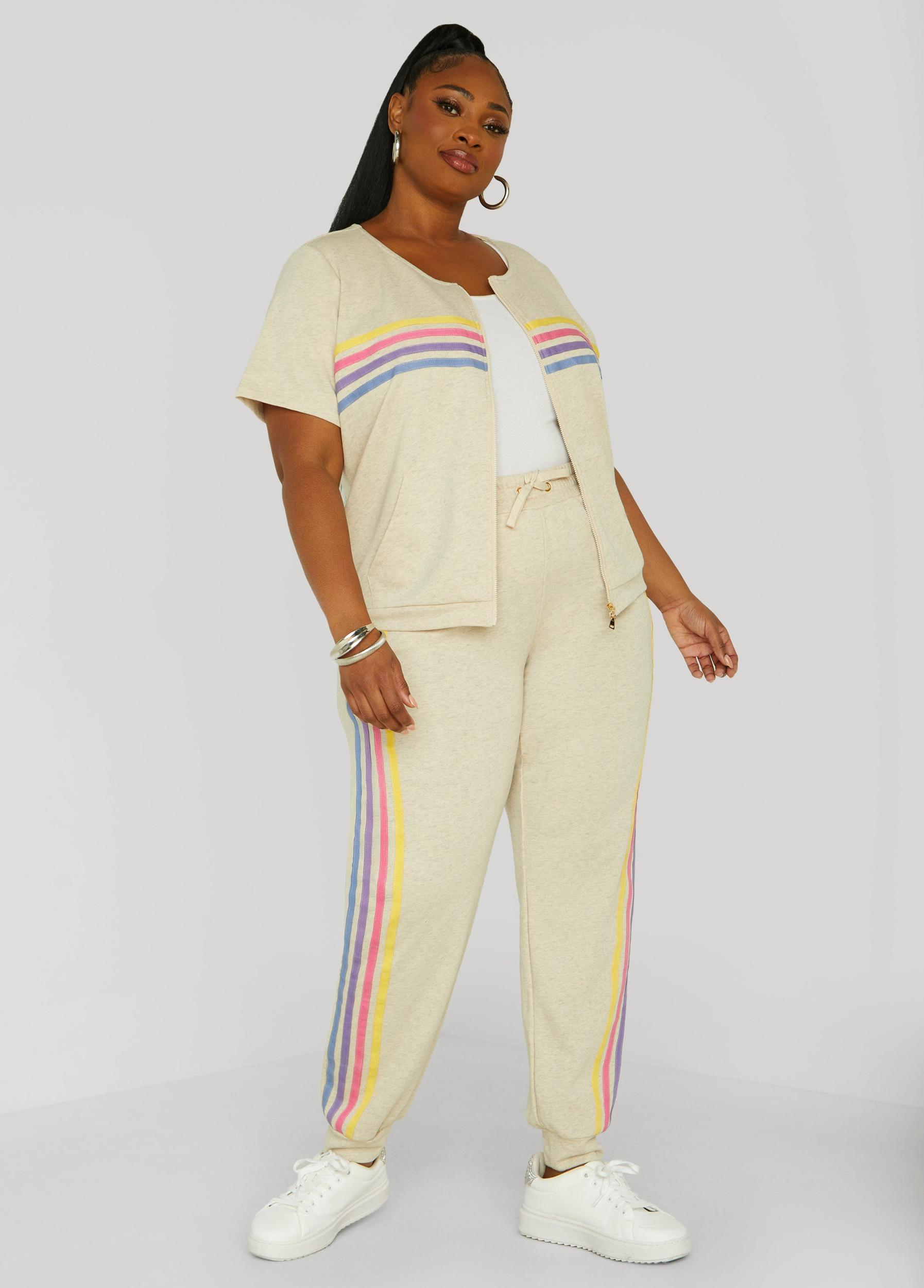 Striped French Terry Jacket Product Image