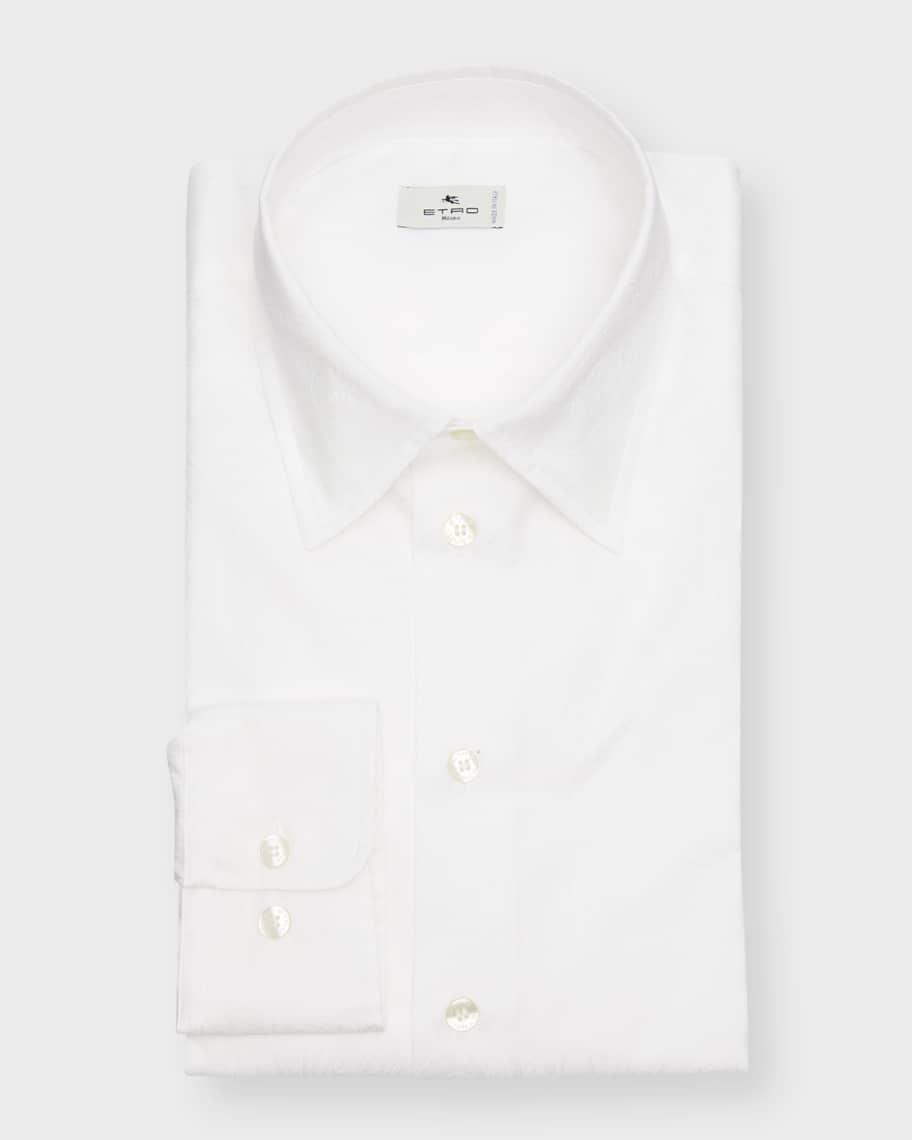 Mens Tonal Jacquard Dress Shirt Product Image