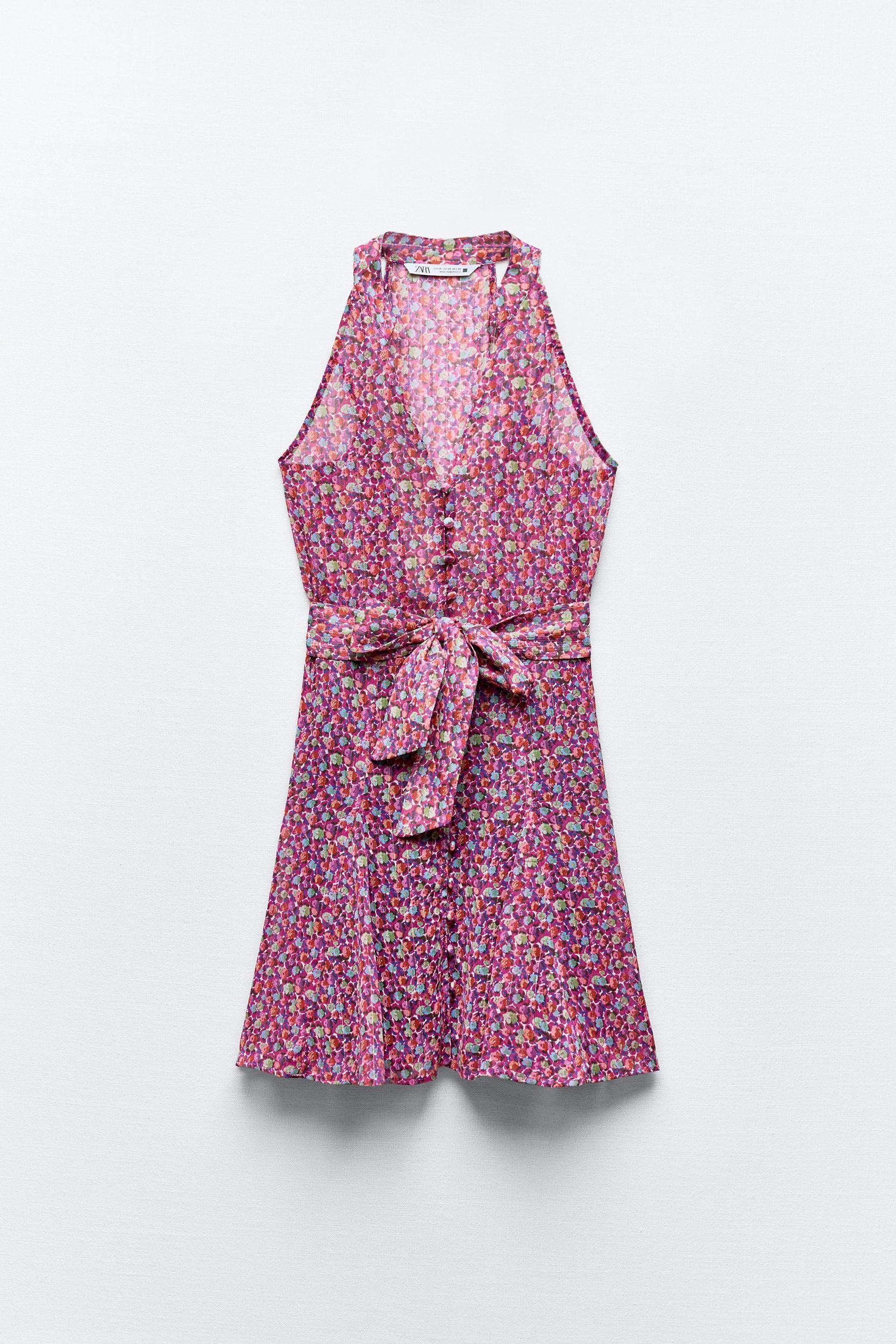 FLORAL PRINT MINI DRESS Product Image