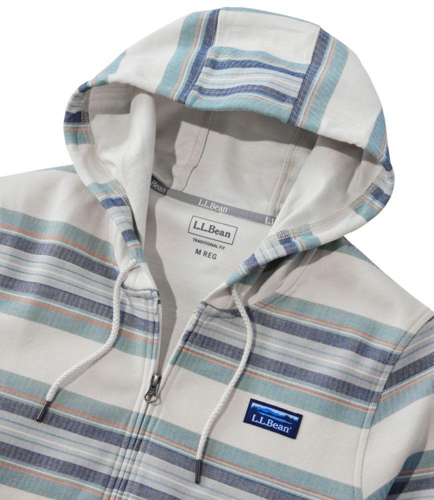 Men's Comfort Stretch Performance® Piqué, Full-Zip Hoodie, Stripe Product Image
