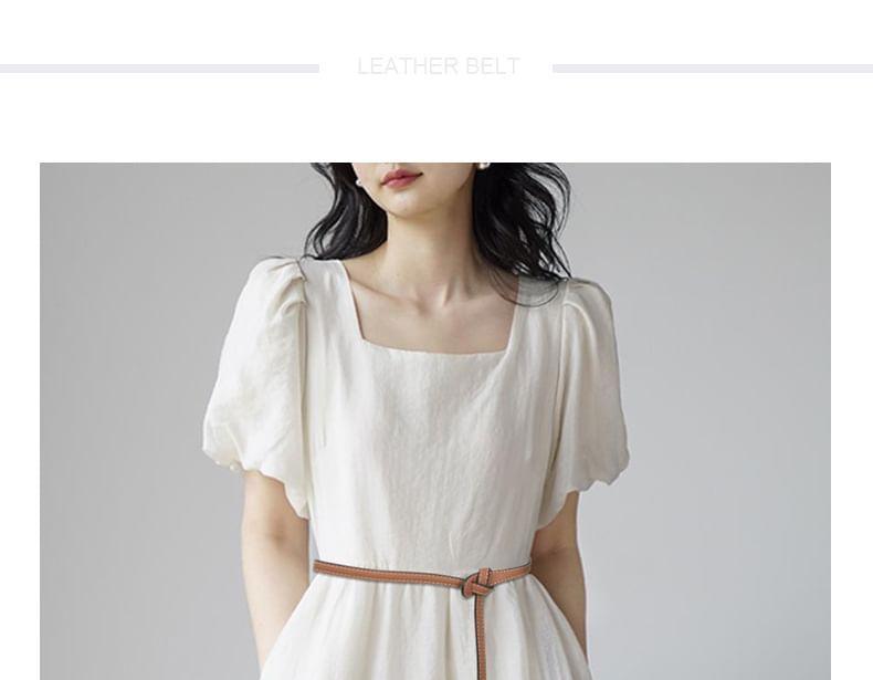 Genuine Leather Thin Belt Product Image
