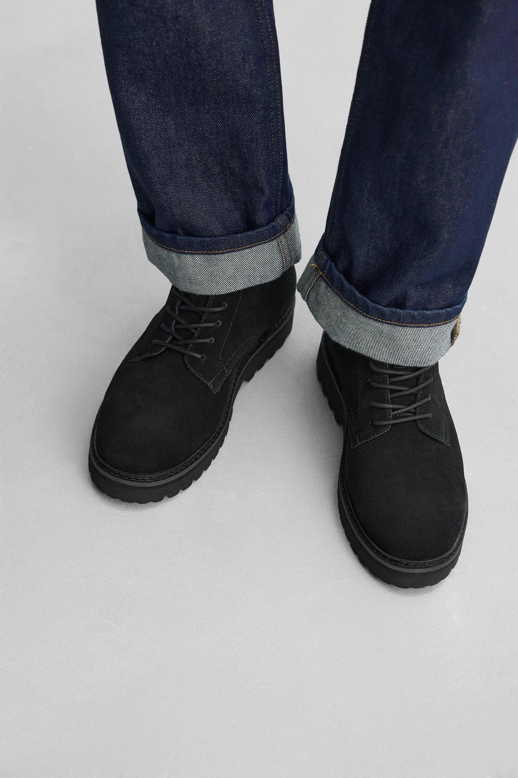 LEATHER LACE-UP BOOTS Product Image